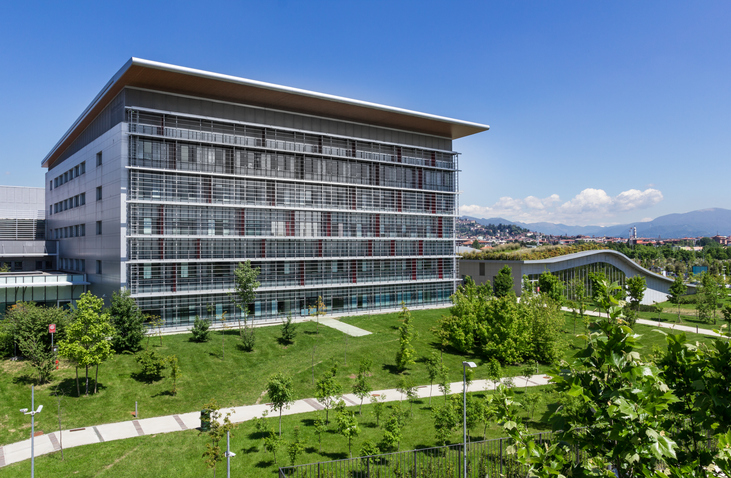 Modern hospital building